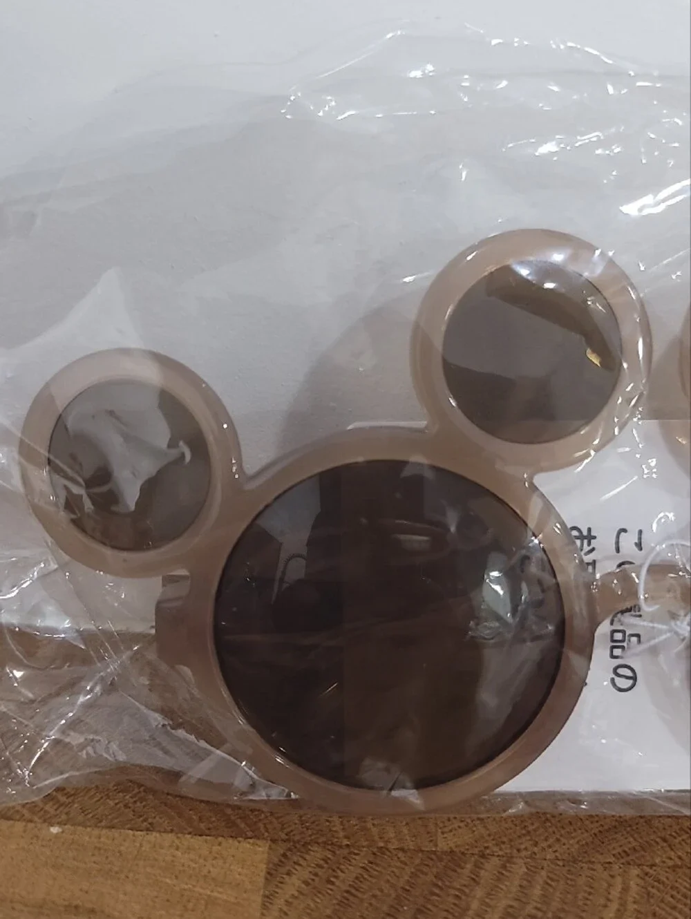 Tokyo Disney thick frame Mickey Mouse Sunglasses In Tan